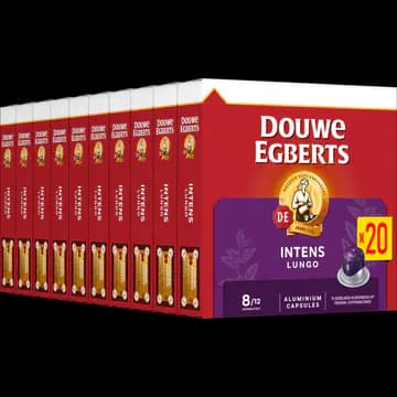 Douwe Egberts Lungo 8 Intens 10 x 20 stuks