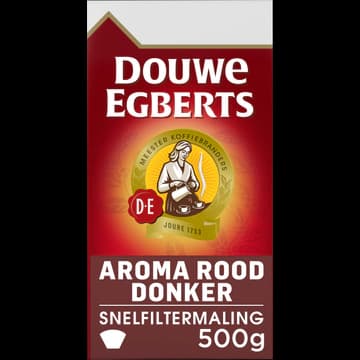 Douwe Egberts Aroma Rood Donker Filterkoffie 500 g