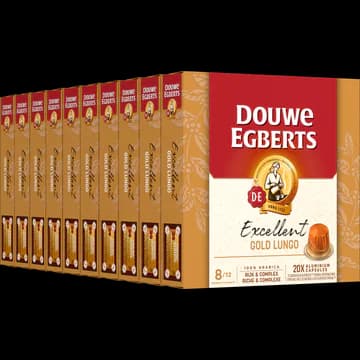 Douwe Egberts Excellent Gold Lungo 8 Capsules 10 x 20 Stuks 104 g